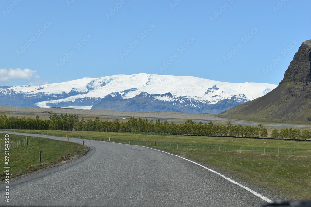 Snaefellsjökull Mountain in Snaefellsjökull National Park at Snaefellsnes Peninsula in Iceland