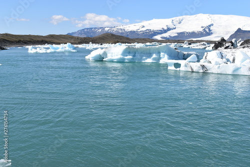 The Glacier Lagoon Jökulsarlon in the Vatnajökull national park in Iceland