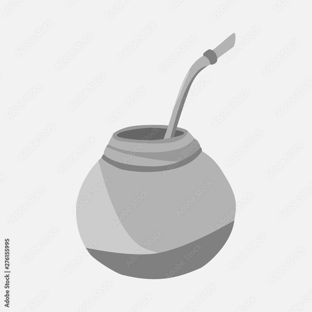 Fototapeta premium Calabash for yerba mate drink. Mate tea