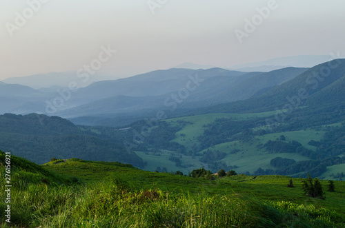 Fototapeta Naklejka Na Ścianę i Meble -  bieszczady panorama połonin