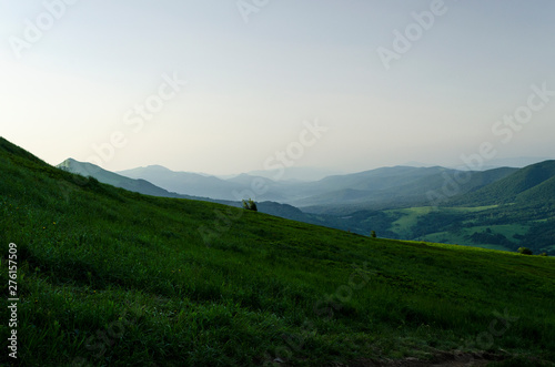 Fototapeta Naklejka Na Ścianę i Meble -  bieszczady panorama połonin