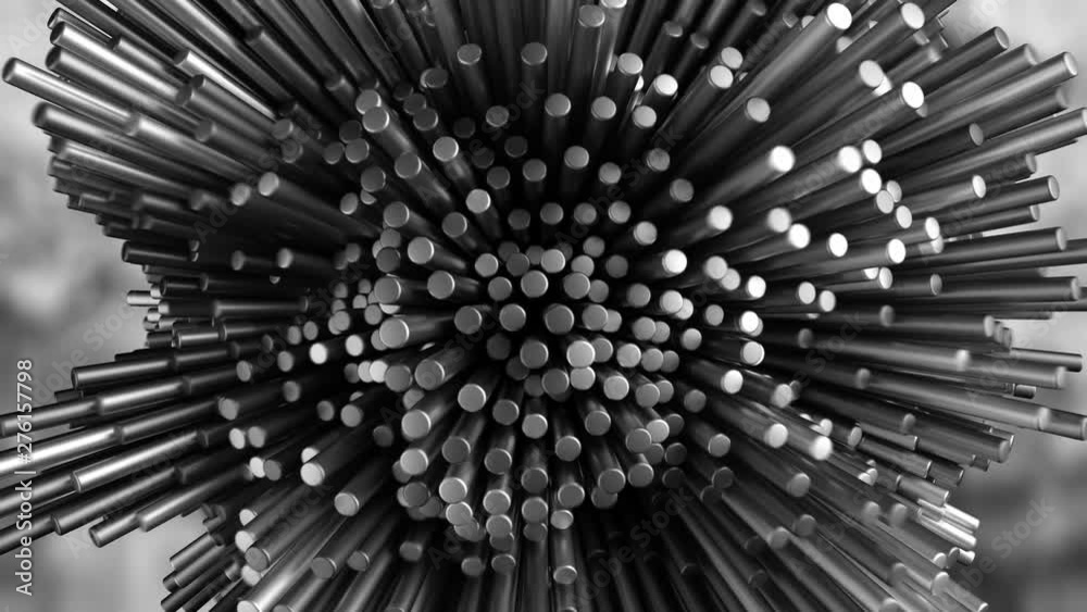 4K Abstract Deep Learning Neural Net Concept. Science-Fiction. Seamless Loop.