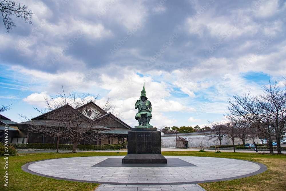 Statue of Kiyomasa Kato at Nagoya Castle.
