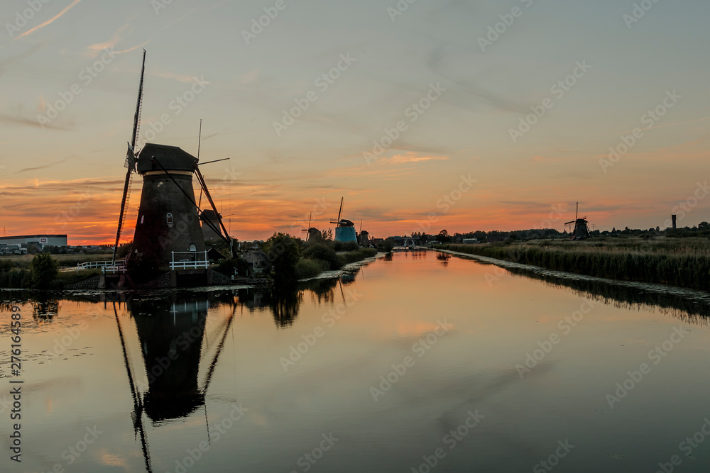 Windmühlen Kinderdijk Nord Holland