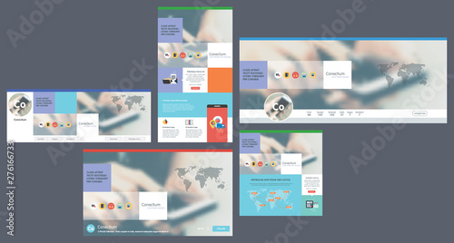 Social media cover header template, social media post.