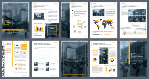 Business annual report creative design. Report template and presentations. Brochure creative design. photo