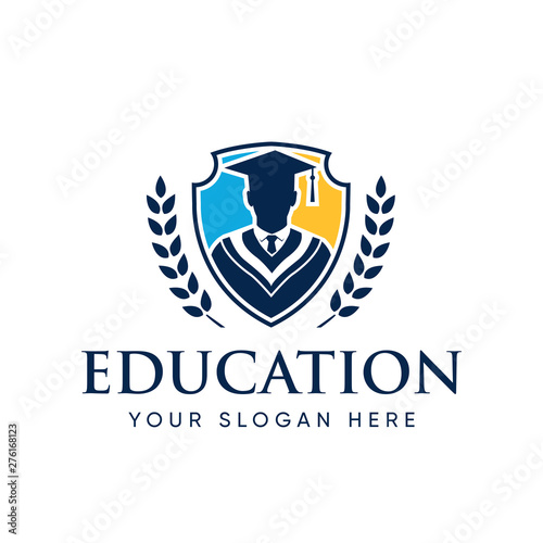 Free Download Graduate Student College Logo Template, Education Logo Design - GFXLoad