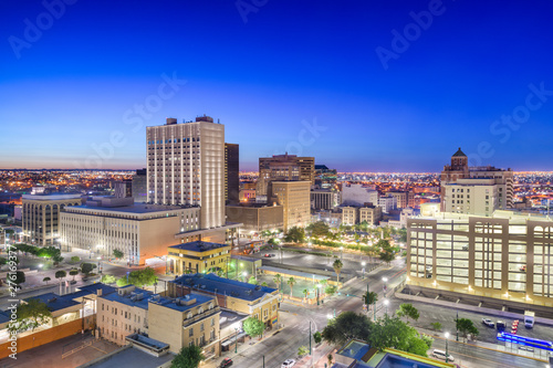 El Paso, Texas, USA Downtown Skyline