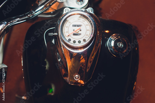 vintage classic Motorcycle headlight or head lamp.