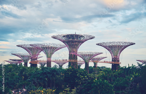 Gardens by the Bay  with Supertree in Singapore © badahos