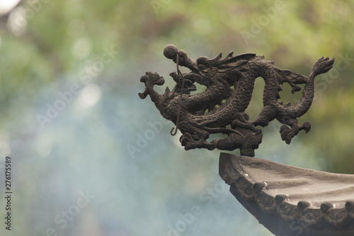 Chinese temple traditional roof ornaments © Juhku