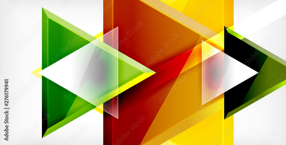 Glossy shiny triangles background Glossy shiny triangles background