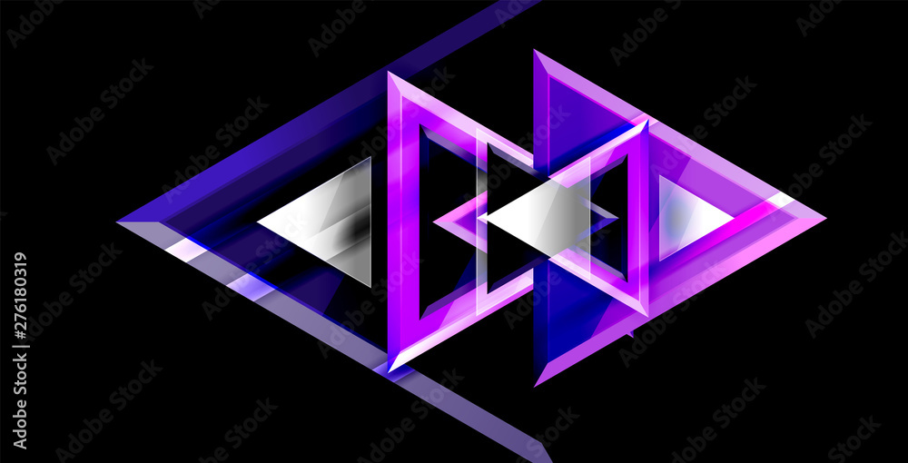 Dynamic triangle composition abstract background Dynamic triangle composition abstract background