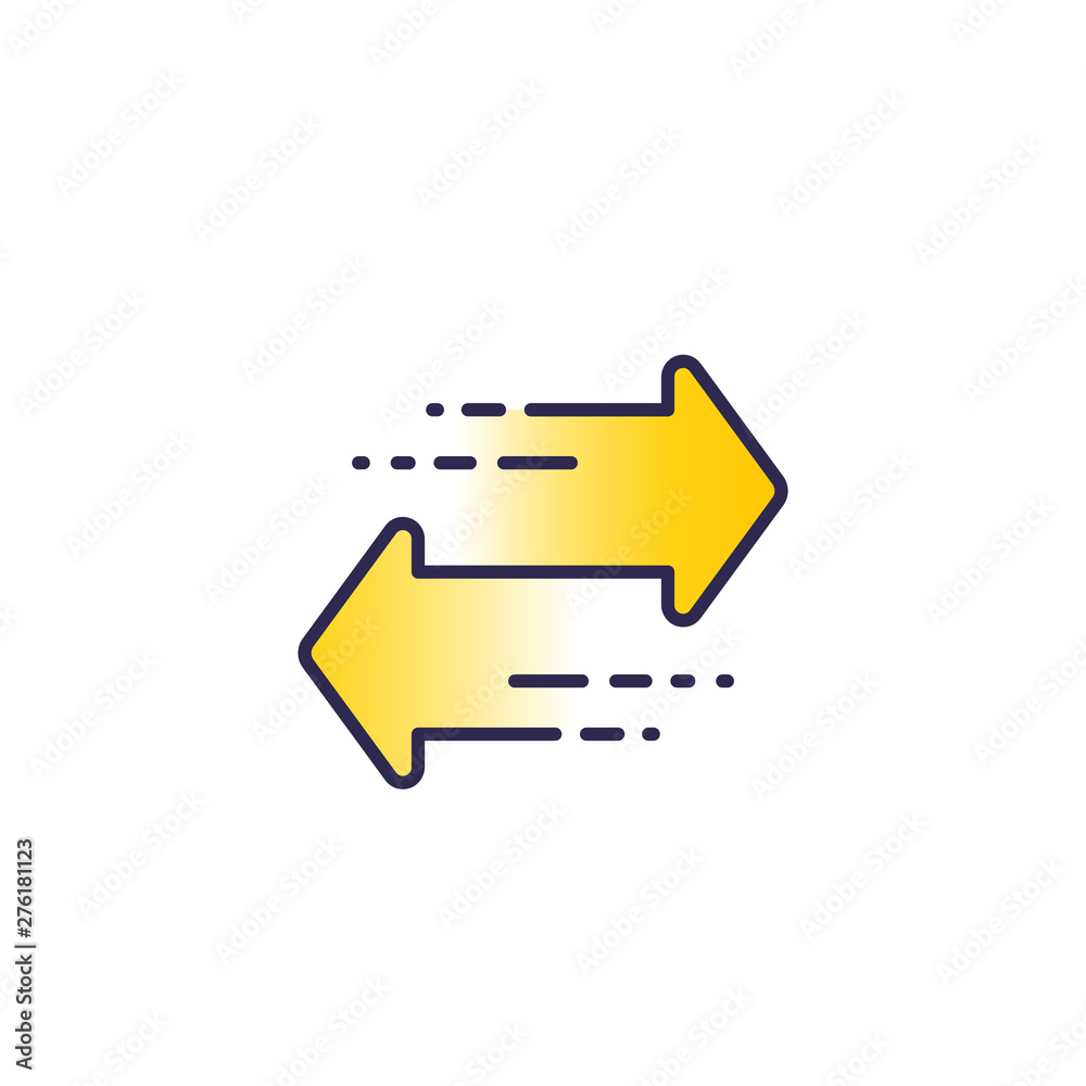 arrows, reverse, exchange, switch icon with outline arrows, reverse, exchange, switch icon with outline