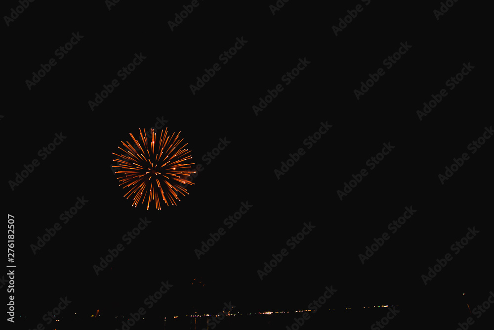 firework on black background for celebration party. at phuket thailand merry christmas and happy new year. firework on black background for celebration party. at phuket thailand merry christmas and happy new year.