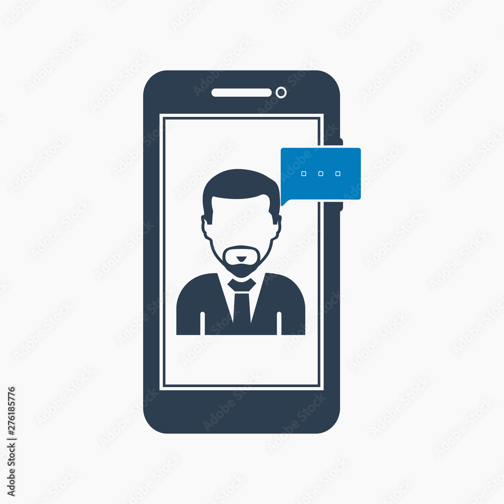 Online business support icon. Flat style vector EPS. Online business support icon. Flat style vector EPS.
