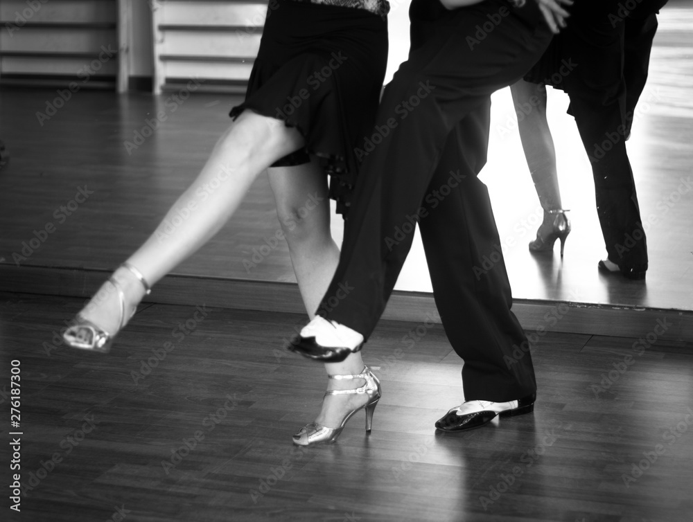 Ballroom dance salsa dancers