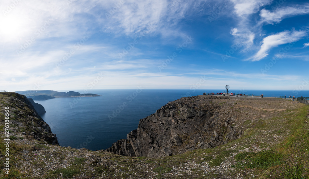 North Cape of Norway - Nordkapp- 71 degree North. Northernmost point of North Europe