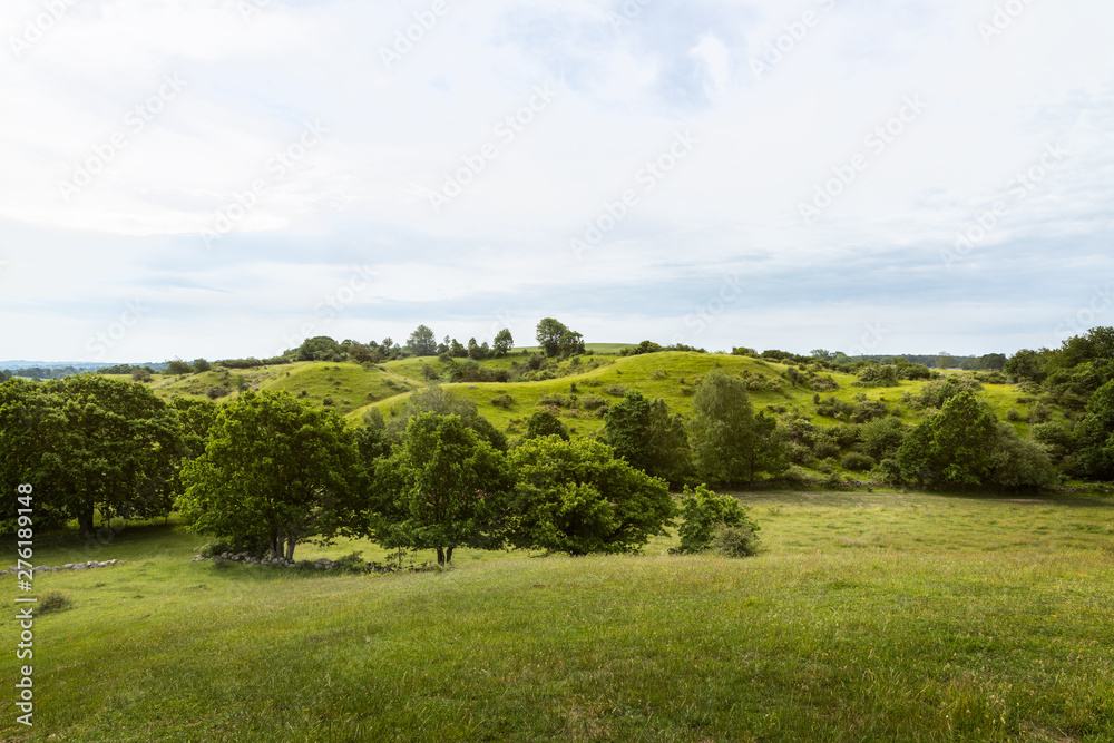 Brosarp backar, a Hilly landscape found in Skane, Sweden. Brosarp backar, a Hilly landscape found in Skane, Sweden.