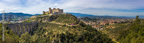 castle on the hill in Spoleto in Umbria