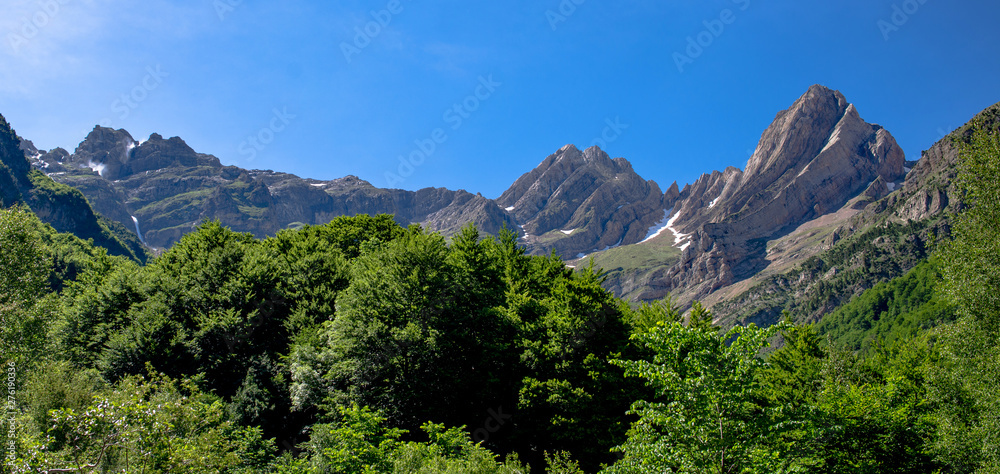 National Park of Ordesa and Monte Perdido. Valley of Pineta, Bielsa, Spain.