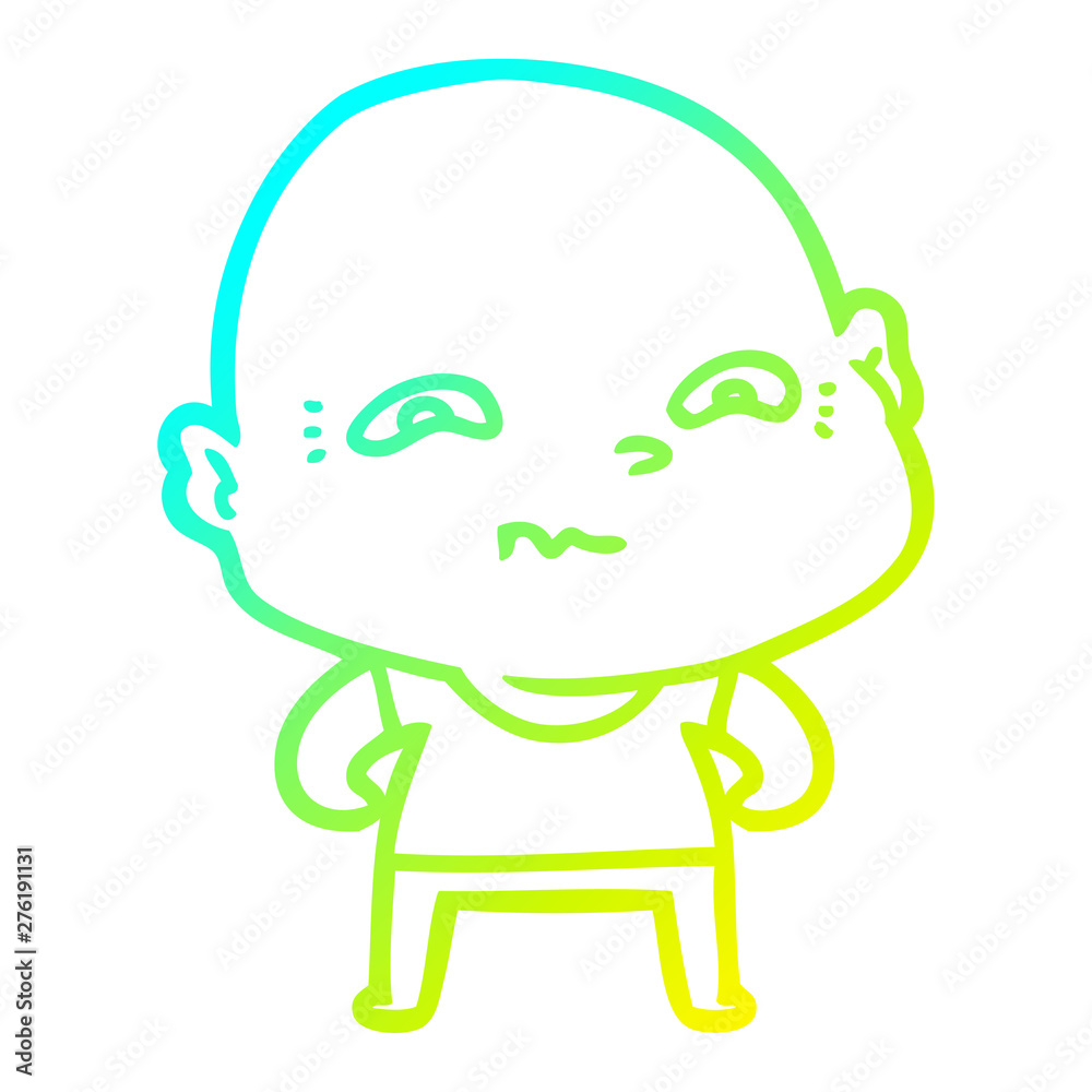 cold gradient line drawing cartoon creepy guy cold gradient line drawing cartoon creepy guy