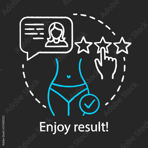 Enjoy result chalk icon