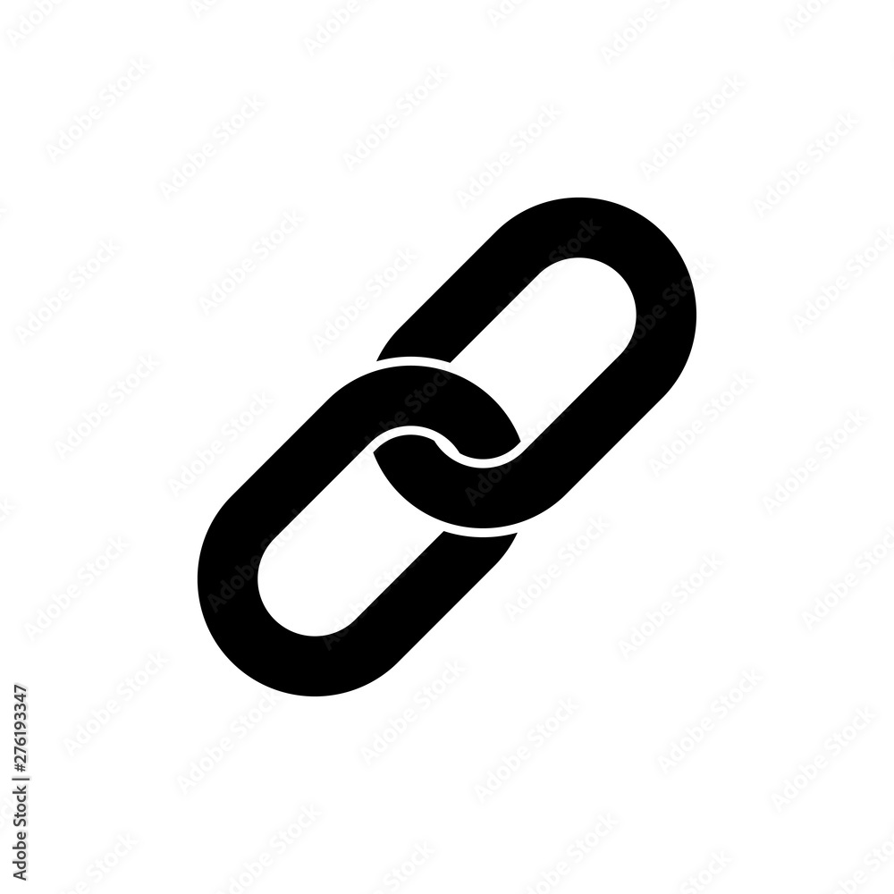 Chain Link Icon Vector Illustration - Vector Chain Link Icon Vector Illustration - Vector