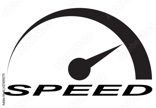 Car speedometer. Speed control, the path to a safe and environmentally friendly ride.