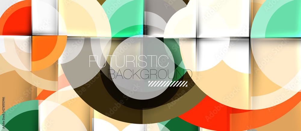 Geometric design abstract background - circles Geometric design abstract background - circles