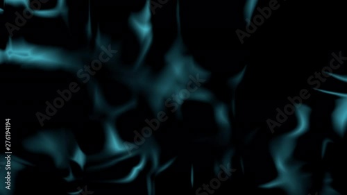 Beautiful Abstract Background Loop Like Black Silk Billowing
