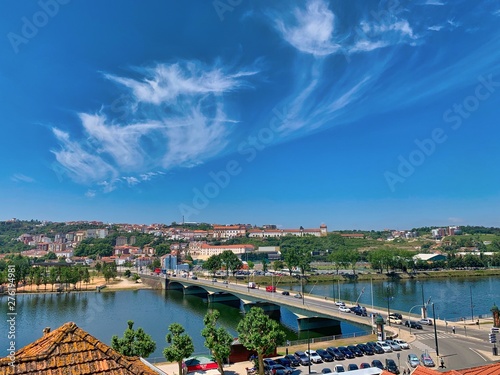 view of the city of Coimbra in Portugal 