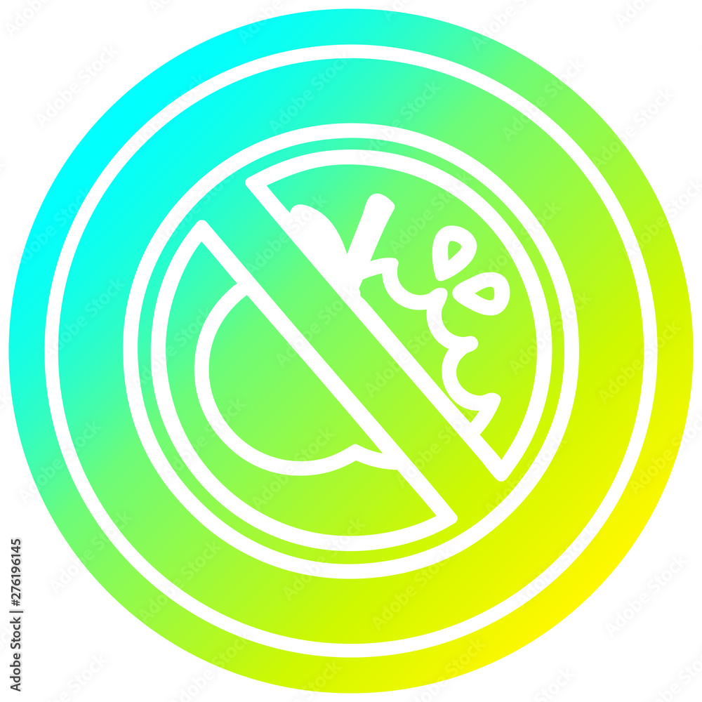 no healthy food circular in cold gradient spectrum no healthy food circular in cold gradient spectrum