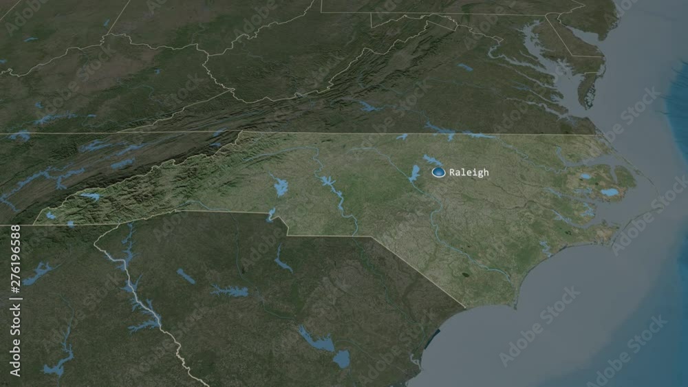 North Carolina State Of The United States Zoomed On The Satellite Map 1000 F 276196588 U2gGTjI9eziYSKj6gUfkAmvvVdjU992t 