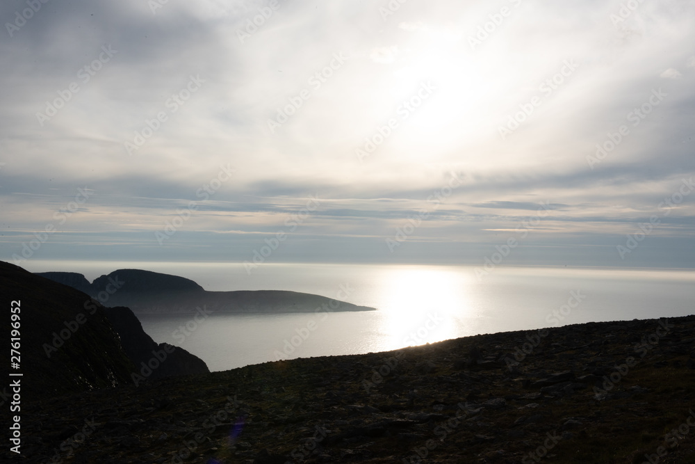 North Cape -Nordkapp-of Norway. The northernmost point of Northern Europe