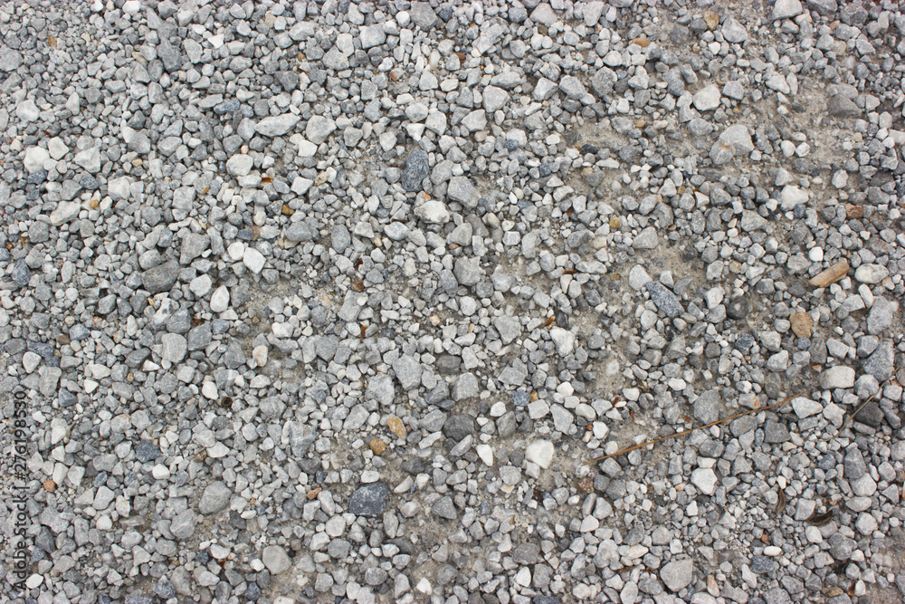Pebbles texture in gray color