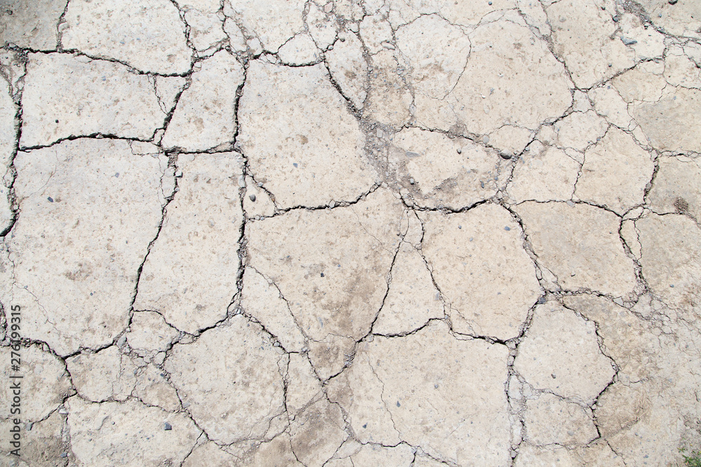 Soil with dry and cracked ground.Global warming background Soil with dry and cracked ground.Global warming background