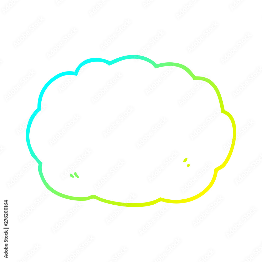 cold gradient line drawing cartoon cloud cold gradient line drawing cartoon cloud