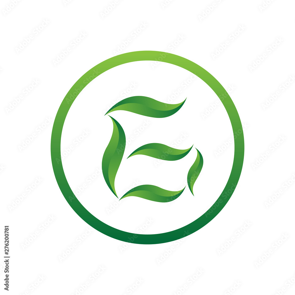 vector illustration letter g with leaf and circle nature icon logo design green color vector illustration letter g with leaf and circle nature icon logo design green color