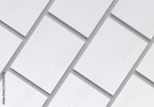 Magazine Covers Pattern on gray Background Mockup