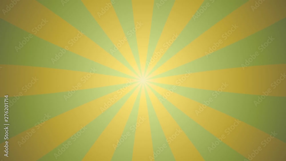 Yellow and green sunburst or starburst background slowly rotating background template Yellow and green sunburst or starburst background slowly rotating background template