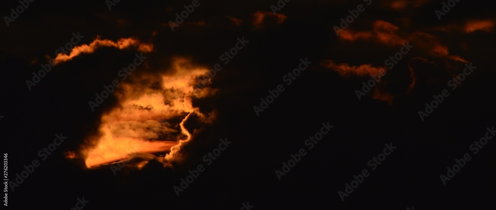 Evening Clouds over Berlin and Brandenburg of September 11, 2015, Germany