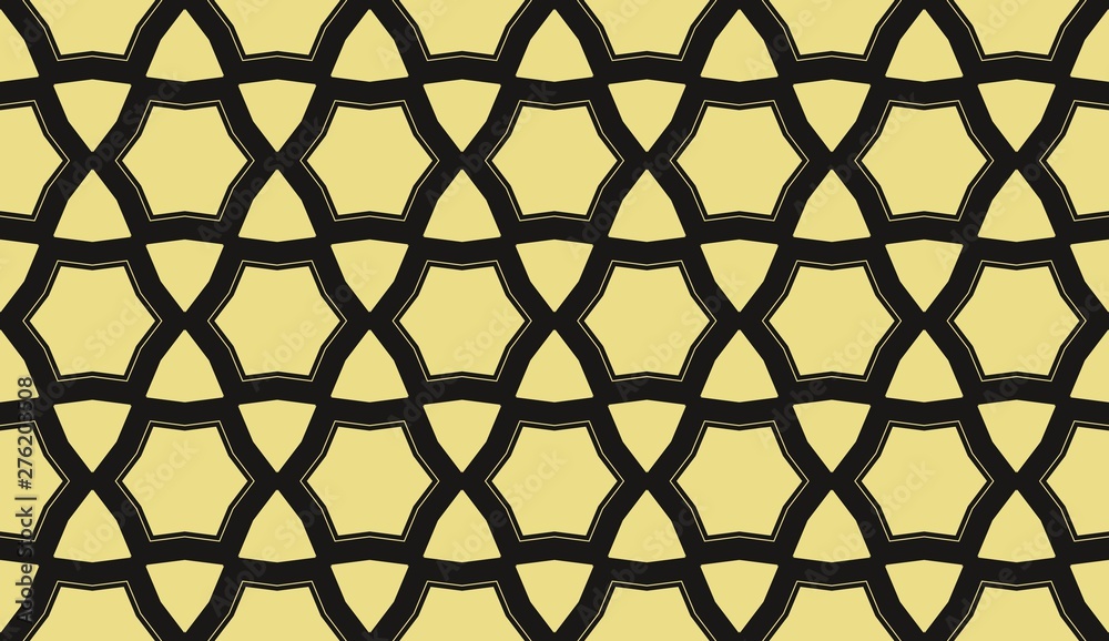 Obraz premium Color design geometric pattern. Seamless vector illustration yellow color.