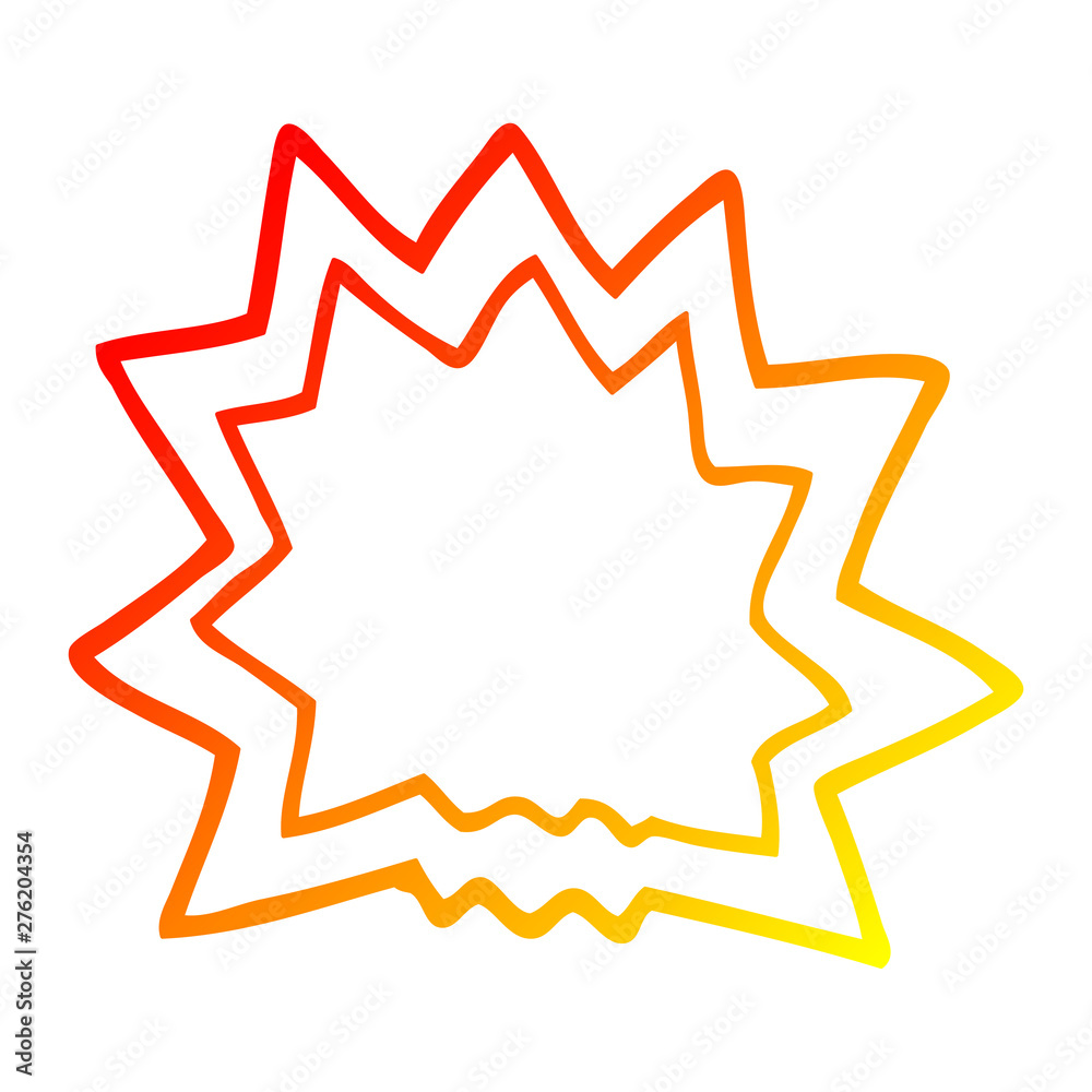 warm gradient line drawing cartoon explosion warm gradient line drawing cartoon explosion