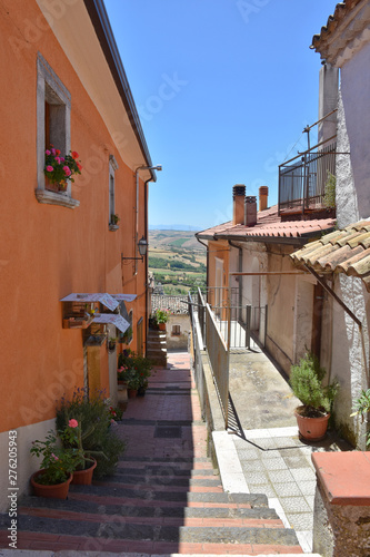 Fototapeta Naklejka Na Ścianę i Meble -  Summer vacation in the village of Savignano Irpino in Italy