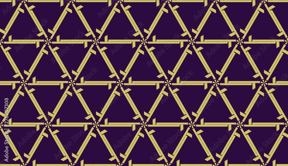 Curved line. Triangular style. Vector illustration.