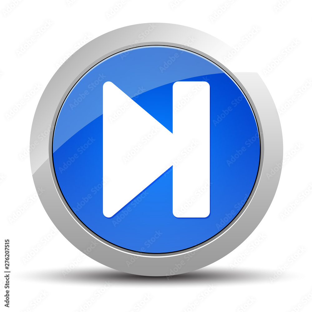Next track icon blue round button illustration Next track icon blue round button illustration