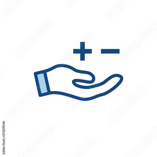 Positive and Negative, True AND False Images or Plus and Minus