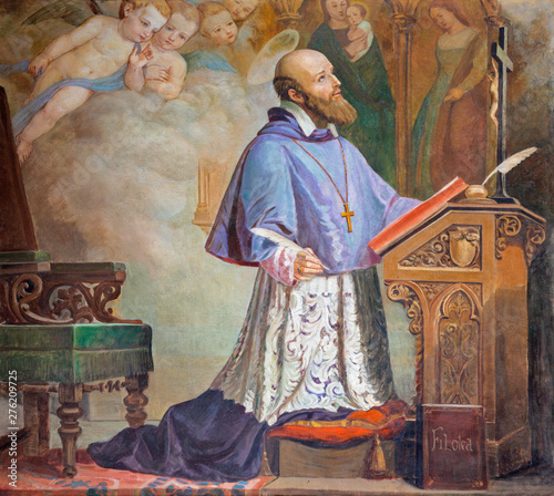 Fotografia, Obraz CATANIA, ITALY - APRIL 8, 2018: The painting of St