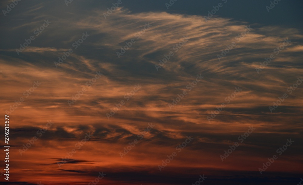 Evening Clouds over Berlin and Brandenburg of September 12, 2015, Germany